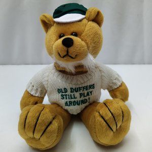 Bear Stuffed Animal  - Old Duffers Still Play Around -  Vintage RARE